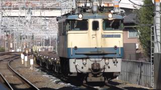 1881レ　EF65-2119+コキ102　島本駅通過!!