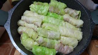 Authentic Lahanodolmades. Greek Cabbage Rolls  - Easy Recipe!