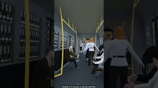 Berlin Metro 🚇 Train BVG U-Bahn Class H mod for Transport Fever 2 game - inside view #shorts #berlin