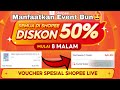 Cara beli Pampers murah Diskon 50% || Event voucher Shopee live #belanjamurah #belanjamurahdishoppe