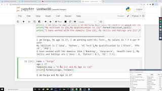 Python Output Statements