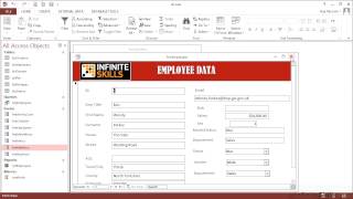 Advanced Microsoft Access 2013 Tutorial | Creating Command Buttons For Forms