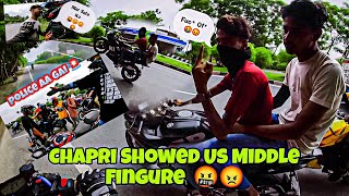 Road rage fight with chapri riders 🤬 chapri rider showing me middle finger 🖕 #roadragefight #chapri