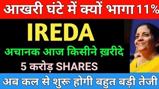 IREDA SHARE LATEST NEWS | IREDA SHARE NEWS TODAY