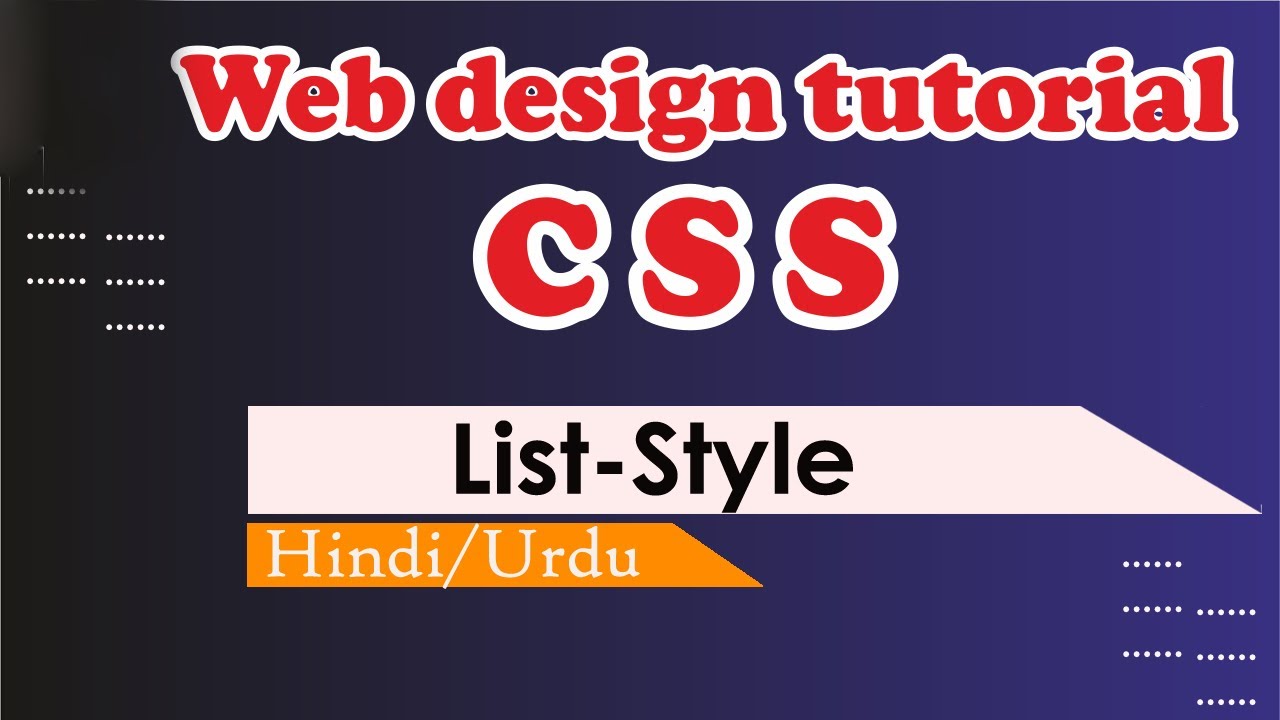 CSS List Style | Tutorial In Hindi - YouTube