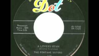 FONTANE SISTERS \u0026 CHARLIE SINGLETON - A Lovers Hymn (1959)