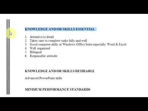 How to write a job description template sample How to write a job description template sample