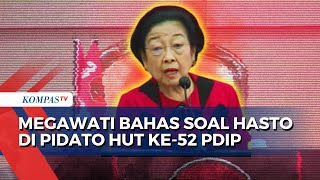 Perdana Buka Suara soal Hasto Tersangka, Megawati Sentil KPK di HUT ke-52 PDIP