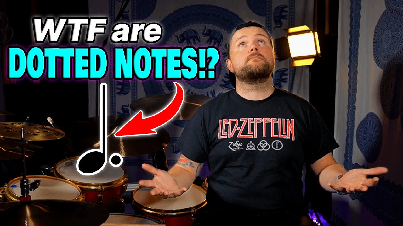 Dotted Notes Basic Music Theory For Drummers Part 3 Drum Lesson