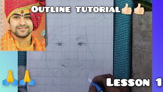 Bageshwar Dham Sarkar🙏 Drawing/Outline Tutorial👍🏻/Lesson 1#youtube