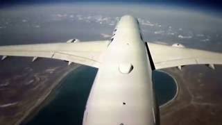 Flying over Aral Sea