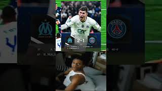 Marseille vs PSG 2 - 1 French Cup | Round Of 16 #shorts #marseille #psg #frenchcup