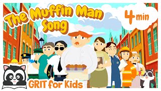 The Muffin Man| マフィンやのおじさん| Kids songs |English song| Grit for kids | こどものうた|英語の歌