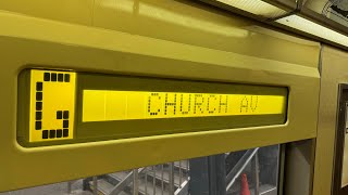 IND Subway: R46 (G) Train Ride from Court Square Long Island City to Church Ave