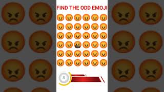 FIND THE ODD EMOJI#shorts#viral#32#oddemojioneout#emoji#oddoneout#riddles#vision#eyetest@quizzercat#