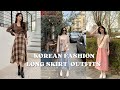 👗 Korean fashion Ideas |Long skirt Outfits ✨||@aestheticflorant65