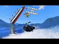 TITANIC MELAWAN TSUNAMI DI GTA 5 - GTA 5 MOD