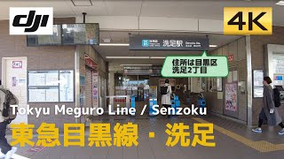 【環七方面へ】東急目黒線・洗足駅周辺を歩く│Meguro-Ku Senzoku│目黒区洗足│【4K60│DJI Pocket2】