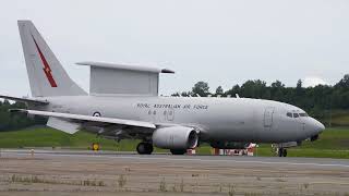 E-7 Wedgetail \u0026 C-130J Taxi \u0026 Takeoff RF-A 22-3  تاکسی و تیک آف ایی-7 و هرکولس استرالیایی در آلاسکا