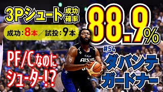 ダバンテ・ガードナー「3ポイント8本含む31得点」 10/22(日)vs.北海道