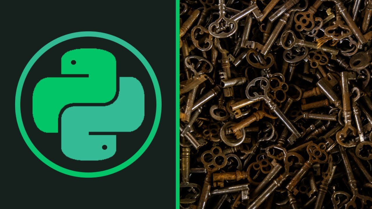 HOW TO STORE PASSWORDS AND KEYS | Python - YouTube