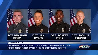 LMPD identifies officers who shot suspect wanted for shooting southern Indiana deputy