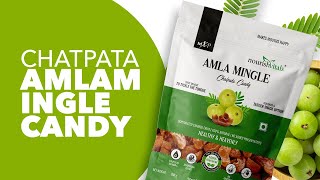 NourishVitals Chatpata Amla Mingle Candy | Dehydrated Candies | 100% Natural | Source Of Vitamin C