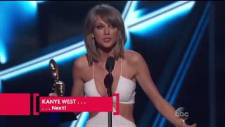 Taylor Swift winning 2015 Billboard award