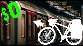 Bring a bicycle for free on trains, busses, uber, etc. (how to pack)