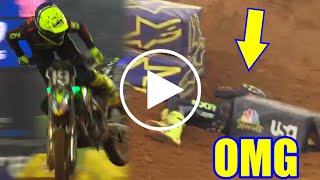 Jordon Smith Crash at Arlington Supercross | Jordon Smith Injury Broken Ribs and Punctured Lung