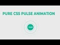 Html and Css pulse Effect animation || Using CSS3 Transform Scale