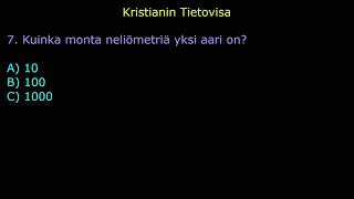 Kristianin tietovisa 4 - 30.11.2022