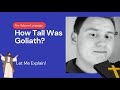 Let Me Explain: How Tall Was Goliath?