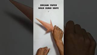Origami paper ninja kunai knife🔥😱how to make paper kunai😱#trending #planes #viral #shorts #origami