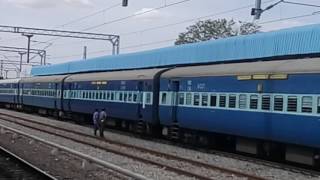 Chennai mail arriving at raichur station