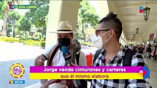 Sajid le da el Día Libre a Don Jorge, vendedor de cinturones y carteras | Sale el Sol