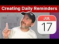 Daily Reminders Using the Reminders or Calendar Apps