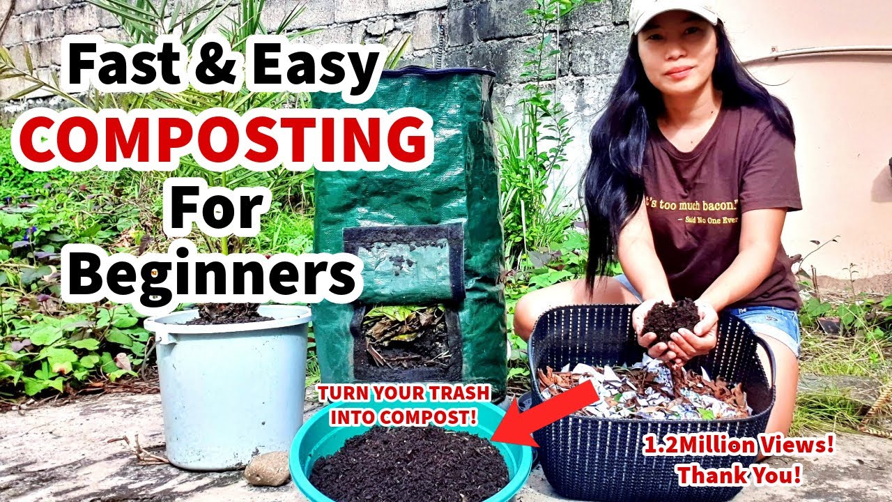 Fast & Easy Composting For Beginners | How To Make Compost Fast - YouTube