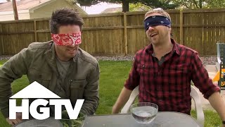 Bath Crashers: Blindfolded Food Challenge | HGTV