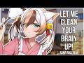3DIO ASMR | Neko Girl Cleans the Sadness out of your Brain 😺🧼| Ear Cleaning & Whispers