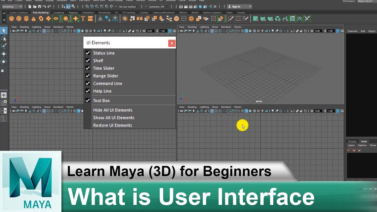 Maya 3d Interface