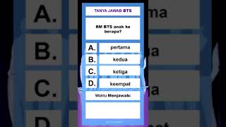 RM BTS anak ke berapa? #tanyajawabbts #shorts