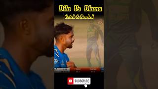 Catch & Bowled🥵 Dilshan vs Dhananjaya de silva #cricket #cricketshorts #shorts