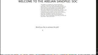 Abelian Sandpile Model for Self-Organized Criticality