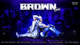 Kudi Brown Jehi | Brown Girl Beat Sync Montage | Free Fire Beat sync