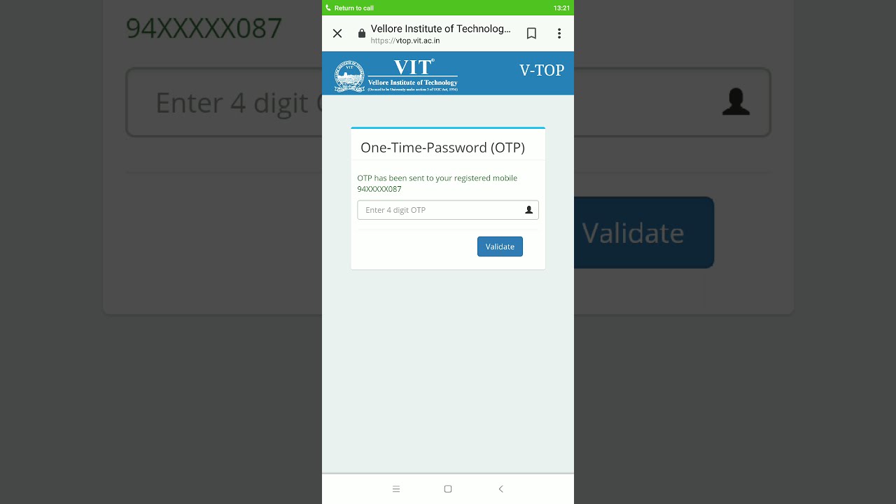 Vtop Parent Login Help For Vit Vellore Students - YouTube