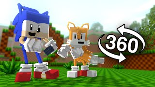 [Sonic & Tails Dancing] Friday Night Funkin 360° VR Minecraft Animation