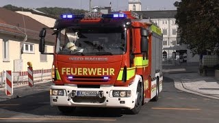 [E-Horn & Pressluft] Wachausfahrt LF 1/46-1 Feuerwehr Ulm zu Brand 1 (FF + Hauptamtliche Wache)