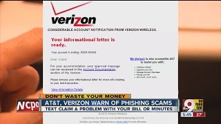 AT&T, Verizon warn about phishing scams
