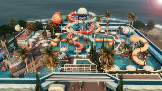 PARQUE AQUÁTICO (Water Park) - No CC │ The Sims 4 Construção